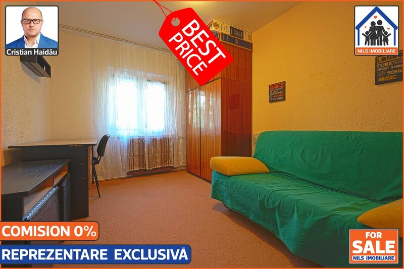 Decebal, ocazie, apartament 4 camere, 2 bai, 2 balcoane