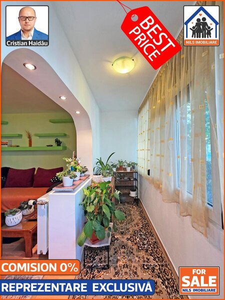 Decebal, ocazie, apartament 4 camere, 2 bai, 2 balcoane