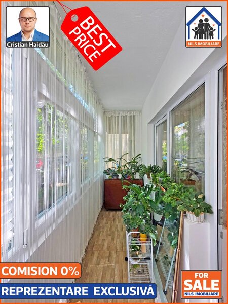 Decebal, ocazie, apartament 4 camere, 2 bai, 2 balcoane